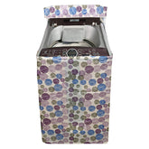 Kuber Industries Circle Design PVC Top Load Fully Automatic Washing Machine Cover - Multicolour